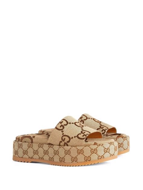 gucci sandals angelina|Gucci angelina 55mm platform sandals.